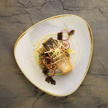 Barley White Triangle Plate 31.1cm